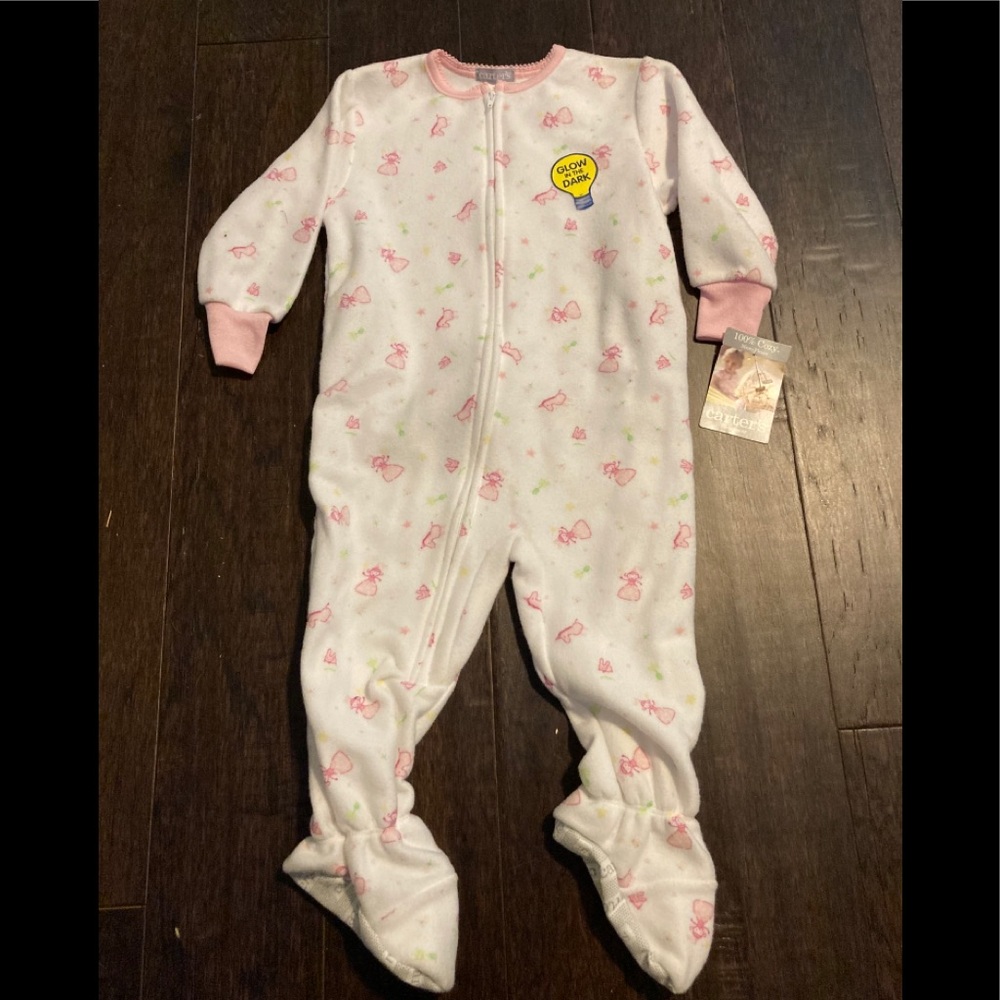 Carter’s fleece footie pajamas